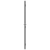 Interior Door Slim Black 93x201.5 cm Tempered Glass and Aluminium