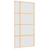 Sliding Door Gold 102.5x205 cm Frosted ESG Glass and Aluminium