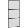 Sliding Door Black 102.5x205 cm Tempered Glass and Aluminium