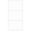 Sliding Door White 102.5x205 cm Tempered Glass and Aluminium