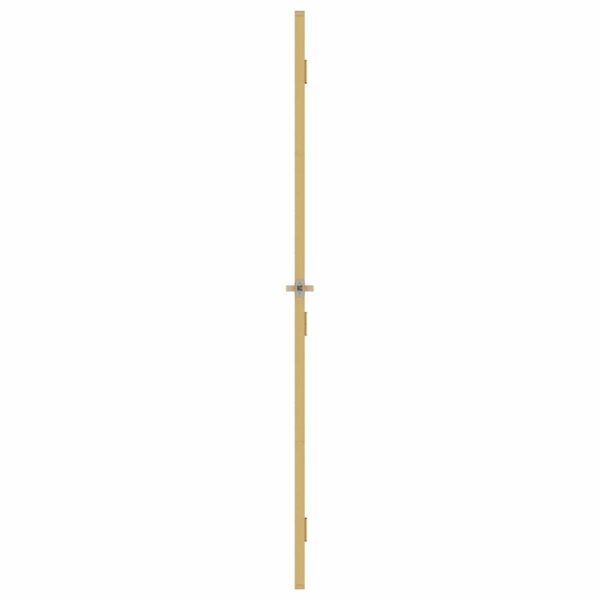 Interior Door Slim Golden 83x201.5 cm Tempered Glass and Aluminium