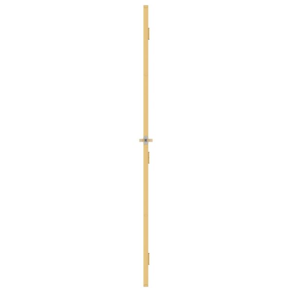 Interior Door Slim Golden 76x201.5 cm Tempered Glass and Aluminium