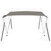 3-bow Bimini Top Grey 183x140x137 cm