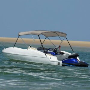 3-bow Bimini Top Grey 183x140x137 cm