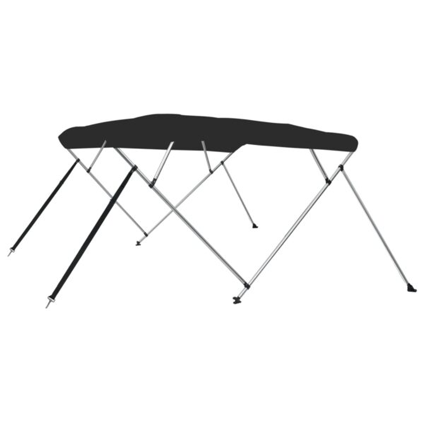 4-bow Bimini Top Black 243x196x137 cm