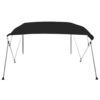 4-bow Bimini Top Black 243x196x137 cm