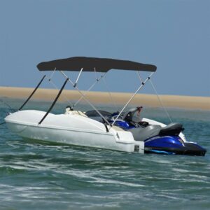 4-bow Bimini Top Black 243x196x137 cm