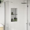 Shower Niche Brushed Silver 32x62x9 cm Stainless Steel