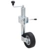 Trailer Jack Wheel 60 mm with 2 Support Tubes and 3 Split Clamps