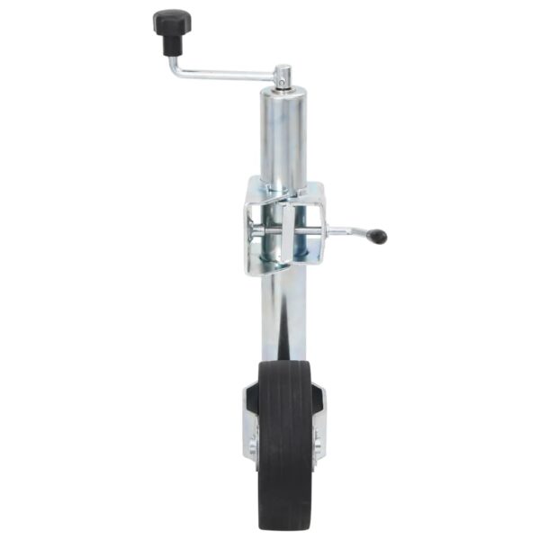 Trailer Jack Wheel 60 mm with 2 Support Tubes and 3 Split Clamps