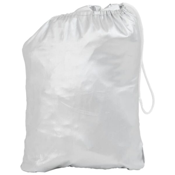 Half Car Cover with Hooks Silver L