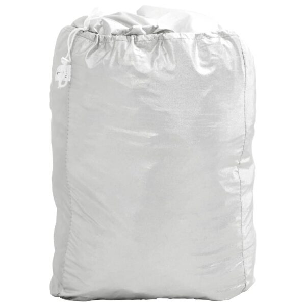 Car Cover for Sedan with Buckle Straps Full Silver XXL PEVA