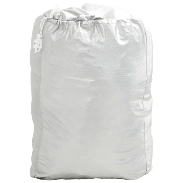 Half Car Cover with Hooks Silver XL PEVA