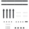 a Sliding Cabinet Door Kit 122 cm Carbon Steel