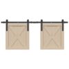 a Sliding Cabinet Door Kit 122 cm Carbon Steel