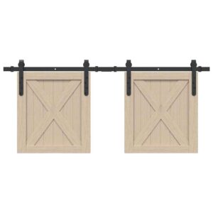 a Sliding Cabinet Door Kit 122 cm Carbon Steel