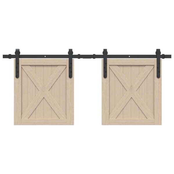 a Sliding Cabinet Door Kit 122 cm Carbon Steel