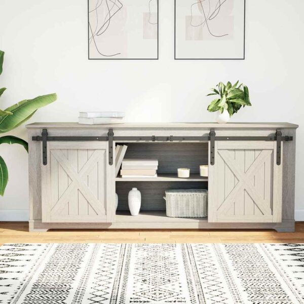 a Sliding Cabinet Door Kit 152.5 cm Carbon Steel