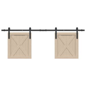 a Sliding Cabinet Door Kit 152.5 cm Carbon Steel
