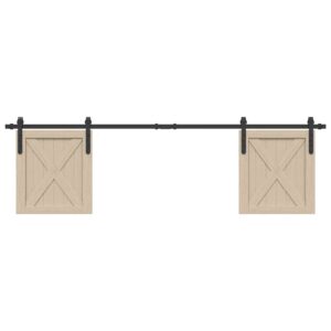 a Sliding Cabinet Door Kit 183 cm Carbon Steel