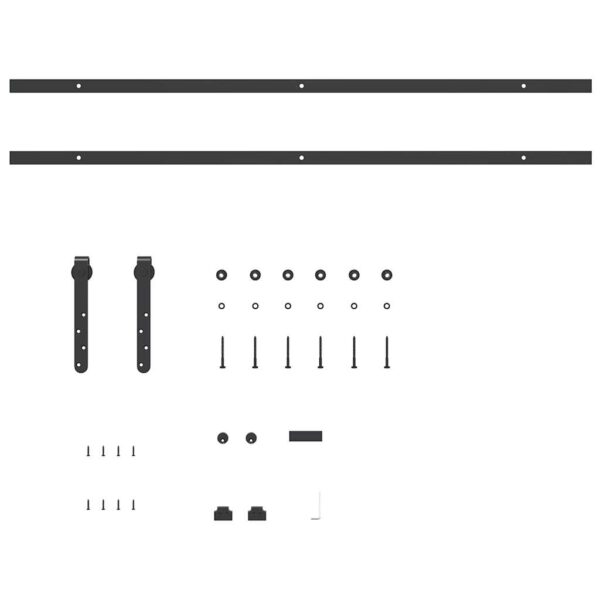 a Sliding Cabinet Door Kit 213 cm Carbon Steel