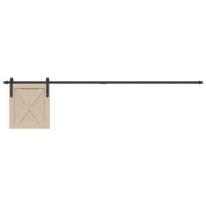 a Sliding Cabinet Door Kit 213 cm Carbon Steel