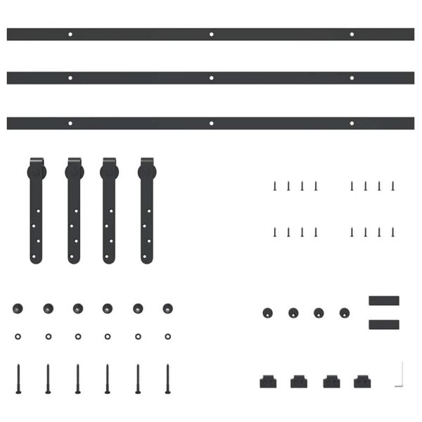 a Sliding Cabinet Door Kit 244 cm Carbon Steel