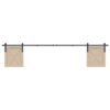 a Sliding Cabinet Door Kit 244 cm Carbon Steel