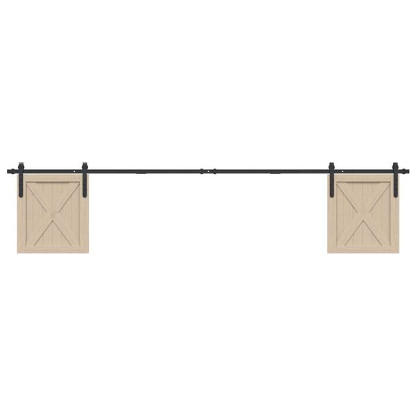 a Sliding Cabinet Door Kit 244 cm Carbon Steel