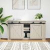 a Sliding Cabinet Door Kit 122 cm Carbon Steel