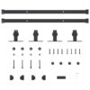 a Sliding Cabinet Door Kit 122 cm Carbon Steel