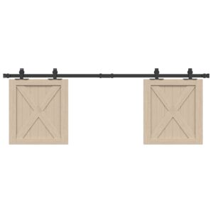 a Sliding Cabinet Door Kit 152.5 cm Carbon Steel