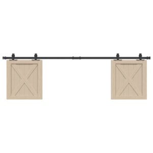 a Sliding Cabinet Door Kit 183 cm Carbon Steel