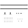 Sliding Cabinet Door Kit 213 cm Carbon Steel