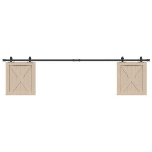 Sliding Cabinet Door Kit 213 cm Carbon Steel