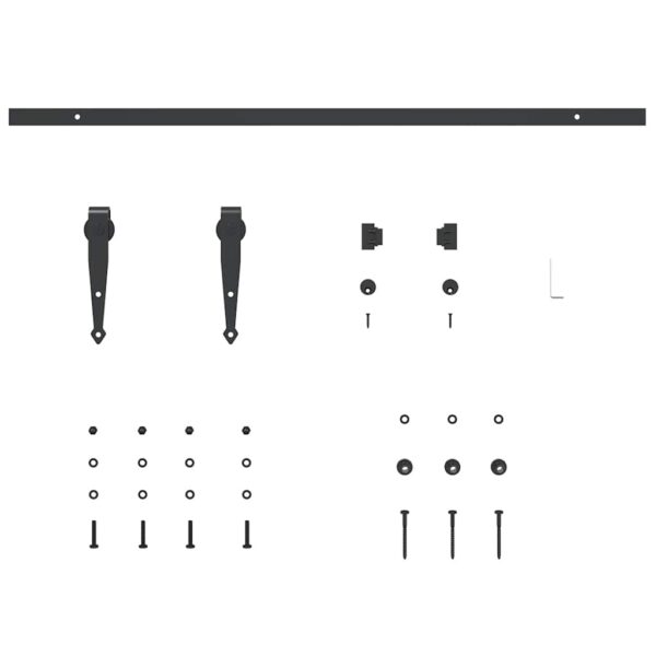 Sliding Cabinet Door Kit 91 cm Carbon Steel