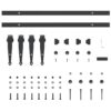 Sliding Cabinet Door Kit 122 cm Carbon Steel