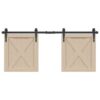 Sliding Cabinet Door Kit 122 cm Carbon Steel