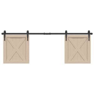 Sliding Cabinet Door Kit 152 cm Carbon Steel