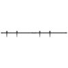 Sliding Cabinet Door Kit 183 cm Carbon Steel
