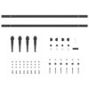 Sliding Cabinet Door Kit 183 cm Carbon Steel