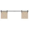 Sliding Cabinet Door Kit 183 cm Carbon Steel