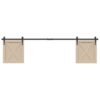 Sliding Cabinet Door Kit 200 cm Carbon Steel