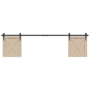 Sliding Cabinet Door Kit 200 cm Carbon Steel
