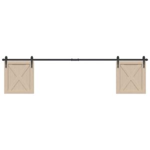 Sliding Cabinet Door Kit 213 cm Carbon Steel