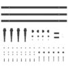 Sliding Cabinet Door Kit 244 cm Carbon Steel