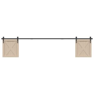 Sliding Cabinet Door Kit 244 cm Carbon Steel