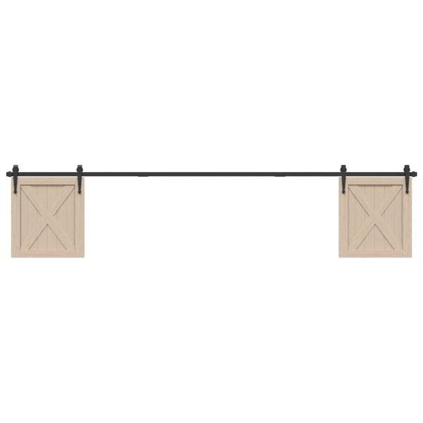 Sliding Cabinet Door Kit 244 cm Carbon Steel