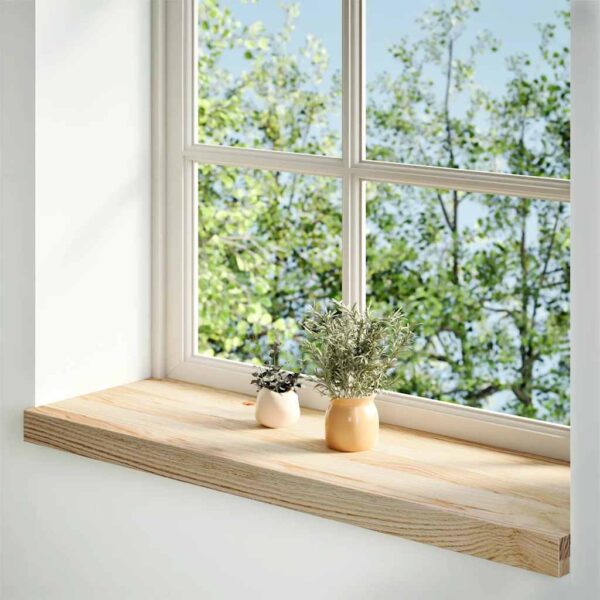 Window Sills 2 pcs Untreated 70x30x2 cm Solid Wood Oak