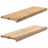 Window Sills 2 pcs Untreated 80x30x2 cm Solid Wood Oak